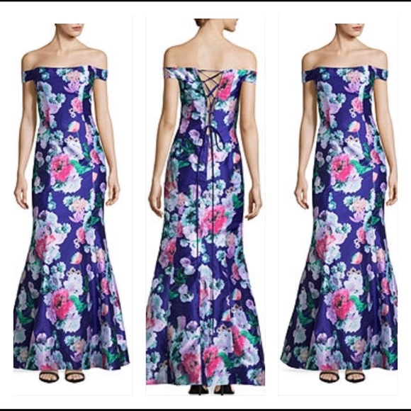 My Michelle Womens Off The Shoulder Pop Over Dress
